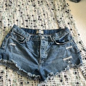 We the free buttonfly Jean shorts.